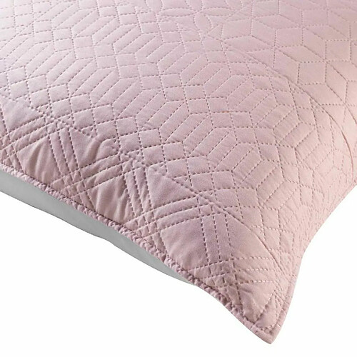 Paris Prix Housse de Coussin Cottage 45x45cm Rose & Gris