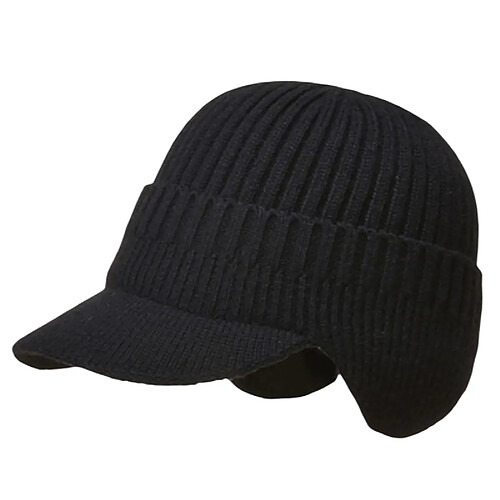 INF Bonnet chaud avec oreillettes Black S