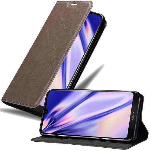 Cadorabo Coque Nokia 4,2 Etui en Brun