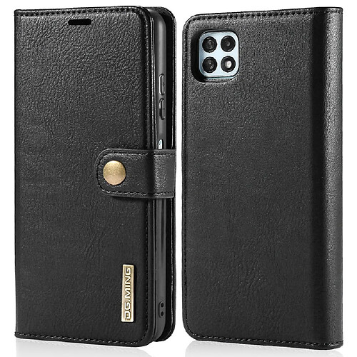 Dg.Ming Etui en PU détachable 2-en-1 noir pour votre Samsung Galaxy A22 5G (EU Version)