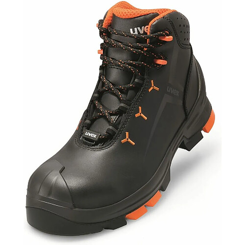 uvex 2 Chaussures montantes S3 SRC, T. 46, noir/orange ()