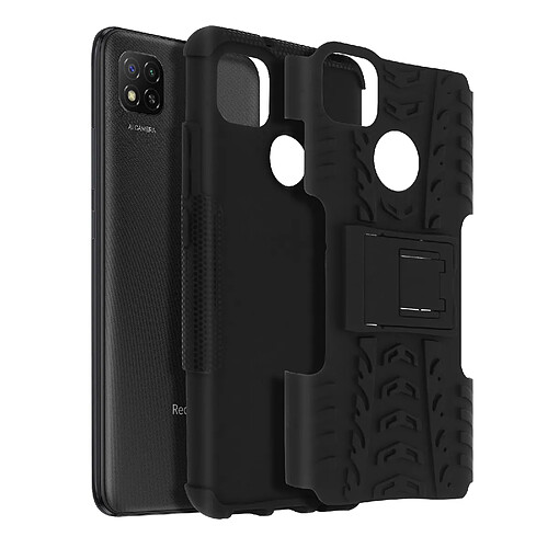 Avizar Coque Redmi 9C/10A Protection Bi-matière avec Béquille Support