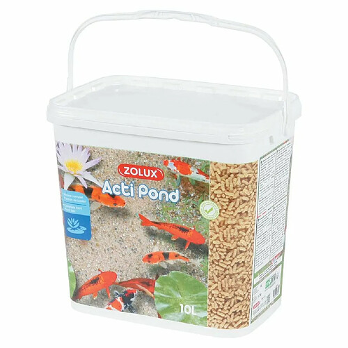 ZOLUX Aliments complets pour poissons de bassin Acti pond 10 litres.