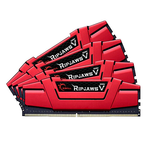 G.Skill Ripjaws V - 4 x 16 Go - DDR4 2666 MHz CL15 - Rouge