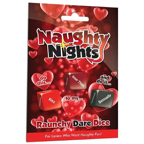 Naughty Nights Raunchy Dare Dice, Couples Game Of Kinky Fun