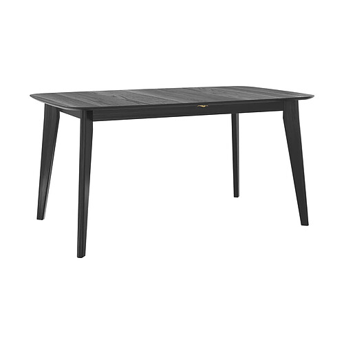 Rendez Vous Deco Table rectangulaire Oman 4/6 personnes extensible en bois noir 150/180 cm