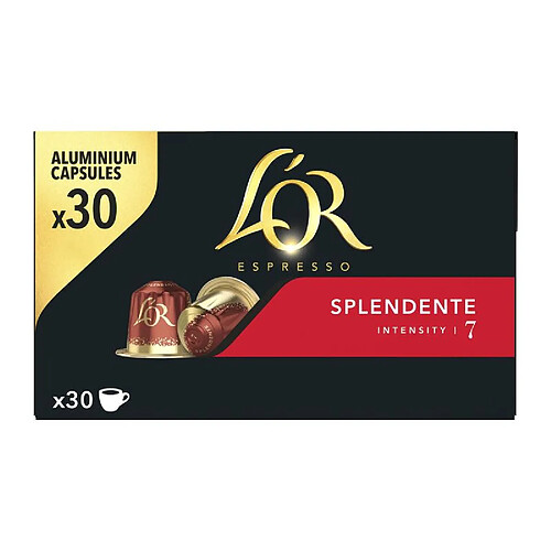 Capsule compatible Nespresso L'OR Espresso Splendente x 30