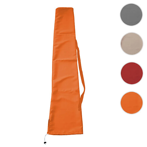 Mendler Housse de protection pour parasol jusqu'à 3x4m, gaine de protection avec cordelette ~ terre cuite