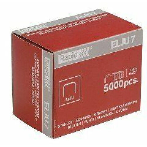 Esselte-Leitz 31070513 Paquet de 5000 agrafes 5 mm en acier galvanisé Elju