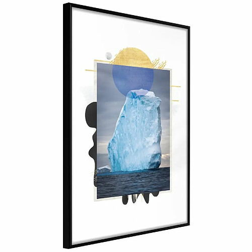 Paris Prix Affiche Murale Encadrée Tip of the Iceberg 40 x 60 cm Noir