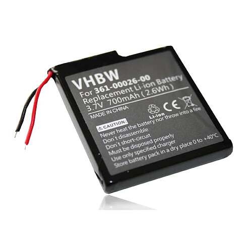 vhbw batterie Li-Ion 700mAh (3.7V) pour GPS Garmin Forerunner 305i comme 361-00026-00.