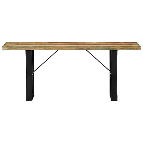 Helloshop26 Banquette pouf tabouret meuble banc 110 cm bois de récupération massif 3002245