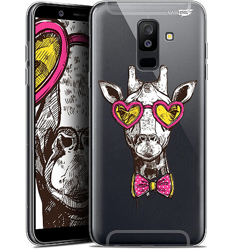 Caseink Coque arrière Samsung Galaxy A6 PLUS 2018 (6 ) Gel HD [ Nouvelle Collection - Souple - Antichoc - Imprimé en France] Hipster Giraffe