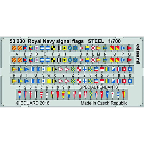 Royal Navy signal flags STEEL - 1:700e - Eduard Accessories