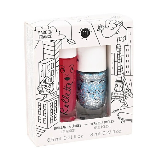 Nailmatic Coffret Maquillage Enfant - Magique - Vernis et Brillant à lèvres