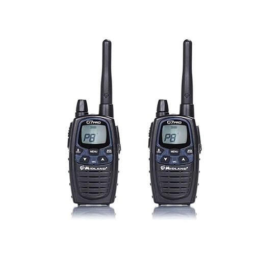 Perel Midland® G7 Pro - Pmr446 Blister Avec 2 Talkies-Walkies