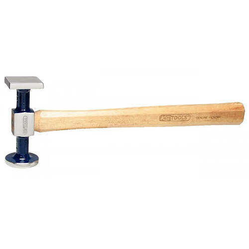 KS TOOLS 140.2133 Marteau à réteindre standard, en acier poli,manche hickory