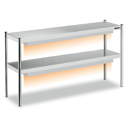 Étagère de Table Double Inox Profondeur 350mm - Distform