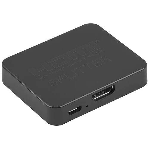 Multiplicateur de signaux vidéo HDMI à 2xHDMI 1.4b 4K et port d'alimentation Lanberg Micro USB