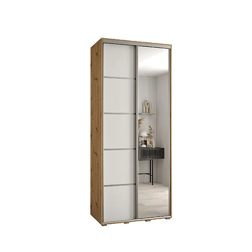 Abiks Meble Armoire DAVOS 5 À Portes Coulissantes 235,2/120/60 2 Portes