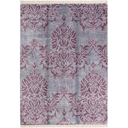 Vidal Tapis de laine 201x142 gris Darya