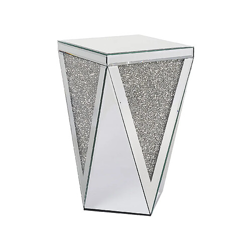 Beliani Table d'appoint LUXEY Effet miroir Argenté