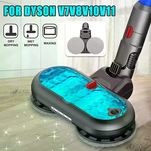 Pièces de tête de brosse pour aspirateur humide et sec Dyson V7 V8 V10 V11, outil de nettoyage de la poussière, 4 têtes de brosse de sol avec lumière LED