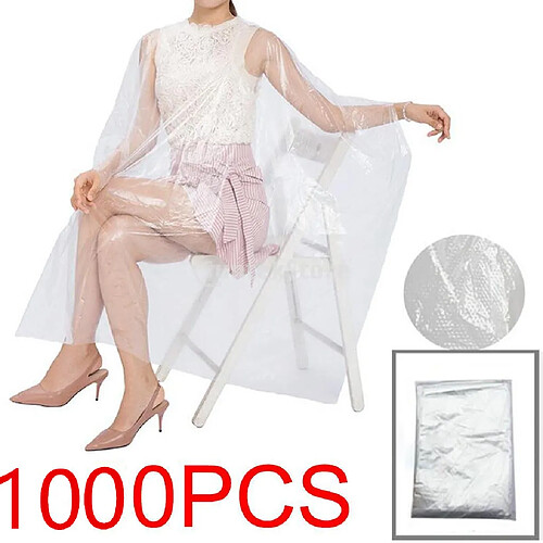 Jetable Coupe De Cheveux Cape Robe Unisexe Protéger Barbier Capes, 1000 Pièces