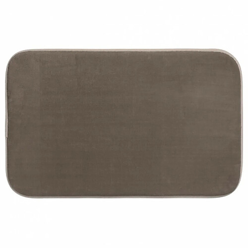 Tapis Salle de Bain Mémoire de Forme 50x80cm Taupe