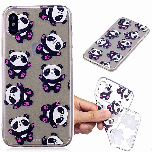 Wewoo Coque Fashion Etui de protection en TPU peint pour Galaxy S10 motif Ourson câlin