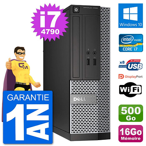 PC Dell Optiplex 3020 SFF i7-4790 RAM 16Go Disque Dur 500Go Windows 10 Wifi · Occasion