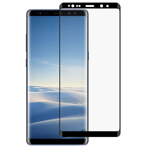 Wewoo Film de verre trempé plein colle pour écran incurvé 0.3D bord dur courbé 0.3H 9H pour Galaxy Note8 (noir)