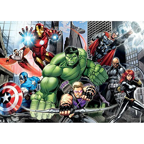 Clementoni - 23688.6 - Maxi Puzzle - Avengers Assemble - 104 Pièces - Multicolore