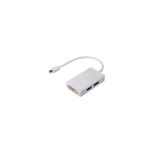 DIGITUS Convertisseur 3en1 DisplayPort 1.1a, mDP+HDMI+DVI ()