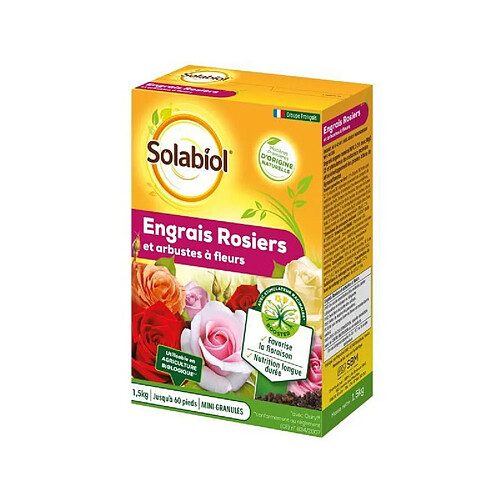 SOLABIOL SOROSY15 Engrais Rosiers Et Arbustes A Fleurs - 1,5 Kg