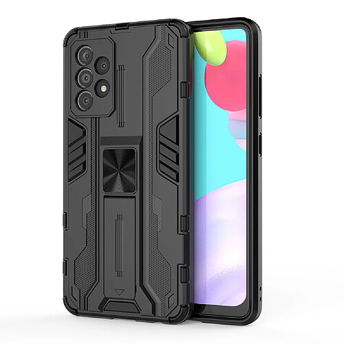 Coque en TPU Antichoc avec béquille noir pour votre Samsung Galaxy A52 4G/5G