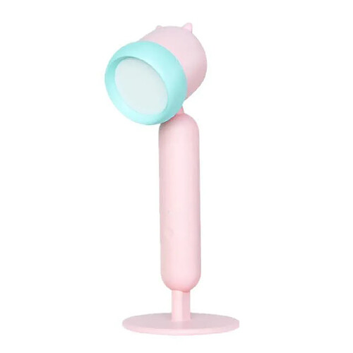 Universal Lampe de bureau pour enfants mini mignon tactile table de bureau lumineuse LED table de chevet travail apprentissage lecture lampe dimmer bébé lampe charge USB (PINK8094B)