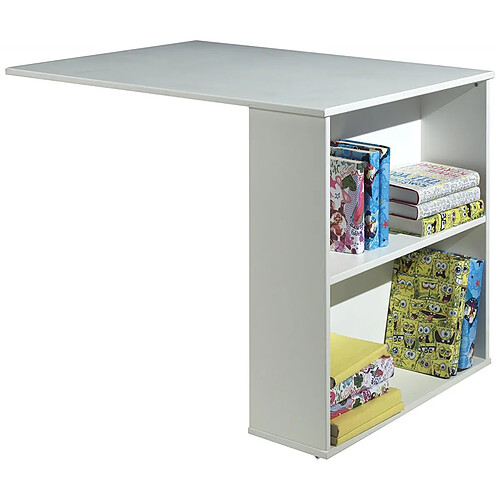 Vipack PINO Bureau pour Lit Mezzanine MDF Blanc 94 x 68 x 72 cm