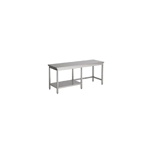 Table Inox Avec 1/2 Etagère - Gamme 700 - Combisteel