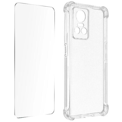 Avizar Pack Protection Realme GT Neo 3 Coque Renforcée + Verre Trempé Transparent