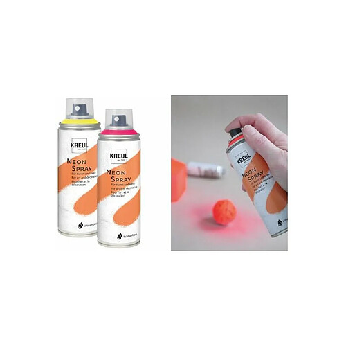 KREUL Peinture aéorosol NEON SPRAY, jaune fluo, 200 ml ()