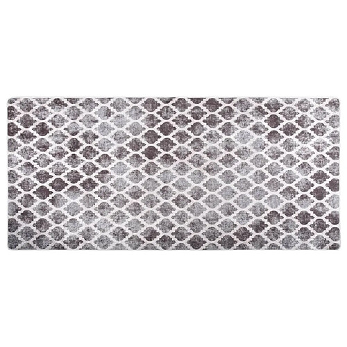 vidaXL Tapis lavable antidérapant 80x300 cm Multicolore