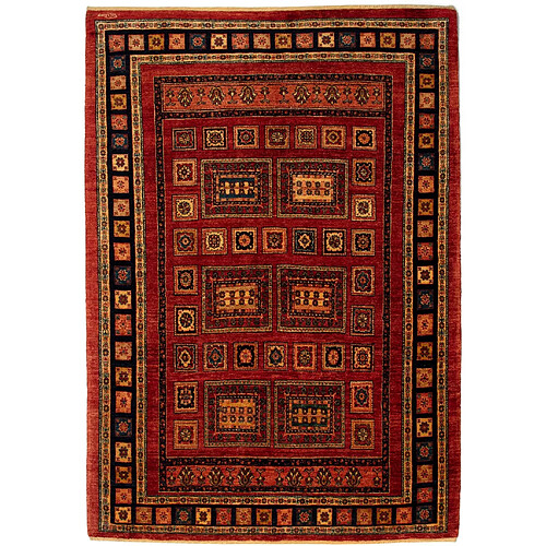 Vidal Tapis de laine 206x140 rouge Kashkuli