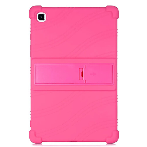 Coque en silicone avec béquille coulissante rose pour votre Samsung Galaxy Tab A7 10.4 (2020) T500