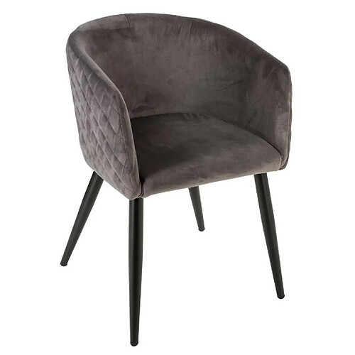 Atmosphera, Createur D'Interieur Fauteuil Marlo Gris foncé - Atmosphera