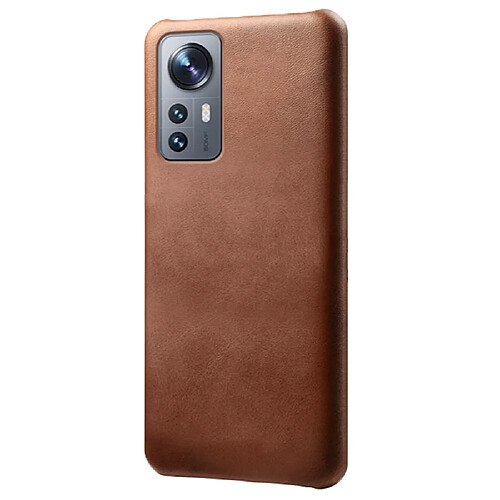 Coque en TPU + PU anti-rayures marron pour votre Xiaomi 12/12X