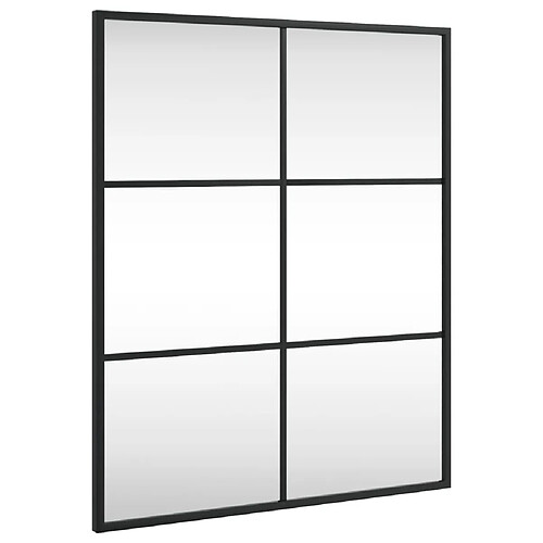 Maison Chic Miroir mural | Miroir Décoration pour Maison Salle de Bain noir 50x60 cm rectangulaire fer -GKD11332