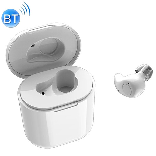 Wewoo Écouteur Bluetooth sans fil S15 HIFI Touch Mini avec boîtier de chargement blanc