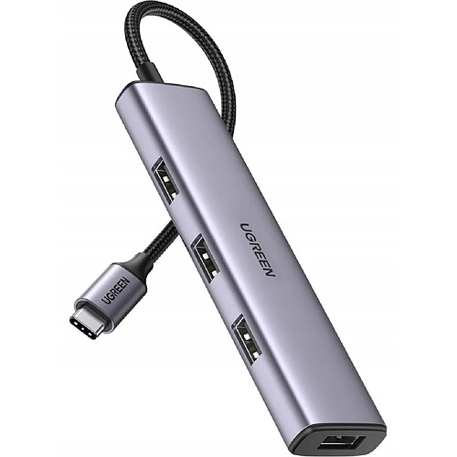 GUPBOO Adaptateur 4 en 1 Hub USB-C vers 4 USB 3.0 - Gris,JL1531