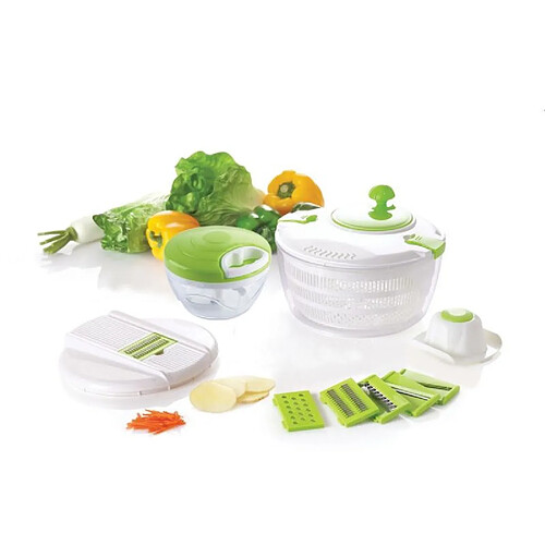 Set essoreuse à salade et mandoline Herzberg HG5057